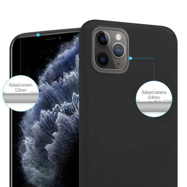 Cadorabo Hoesje geschikt voor Apple iPhone 13 MINI in CANDY ZWART - Beschermhoes TPU silicone Case Cover