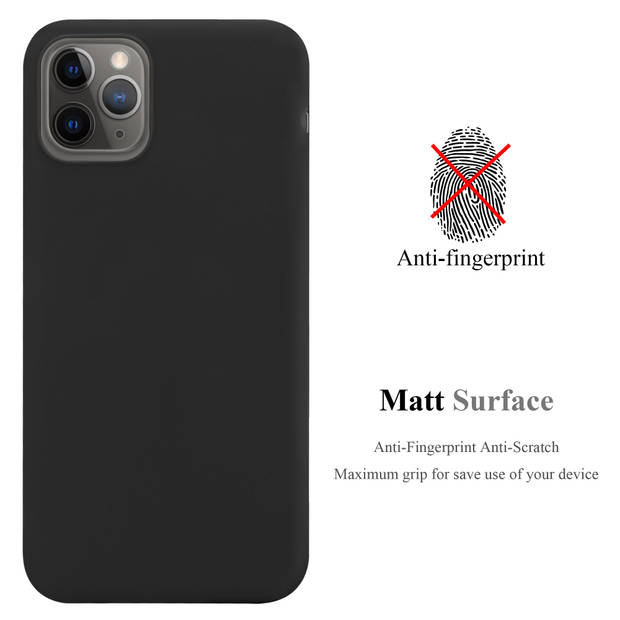 Cadorabo Hoesje geschikt voor Apple iPhone 13 PRO MAX in CANDY ZWART - Beschermhoes TPU silicone Case Cover