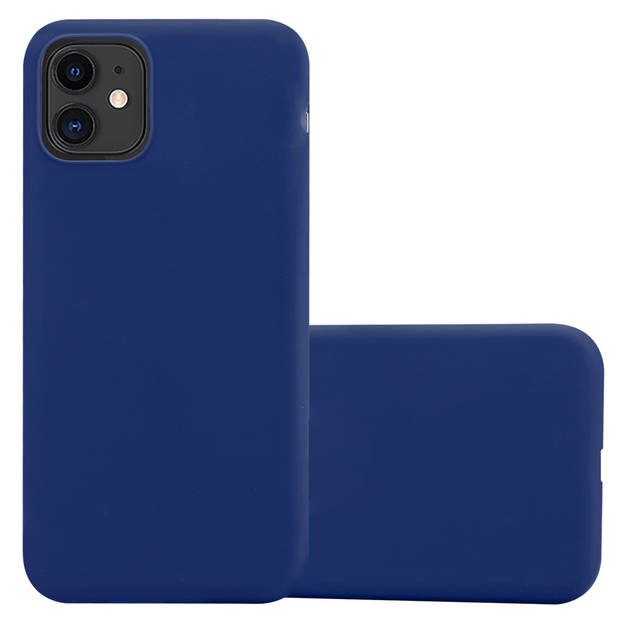 Cadorabo Hoesje geschikt voor Apple iPhone 11 in CANDY DONKER BLAUW - Beschermhoes TPU silicone Case Cover