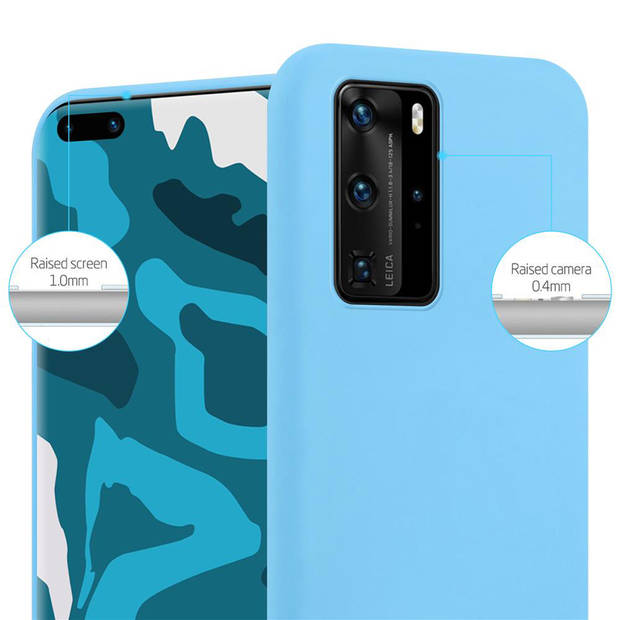 Cadorabo Hoesje geschikt voor Huawei P40 PRO / P40 PRO+ in CANDY BLAUW - Beschermhoes TPU silicone Case Cover