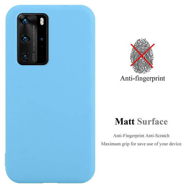 Cadorabo Hoesje geschikt voor Huawei P40 PRO / P40 PRO+ in CANDY BLAUW - Beschermhoes TPU silicone Case Cover