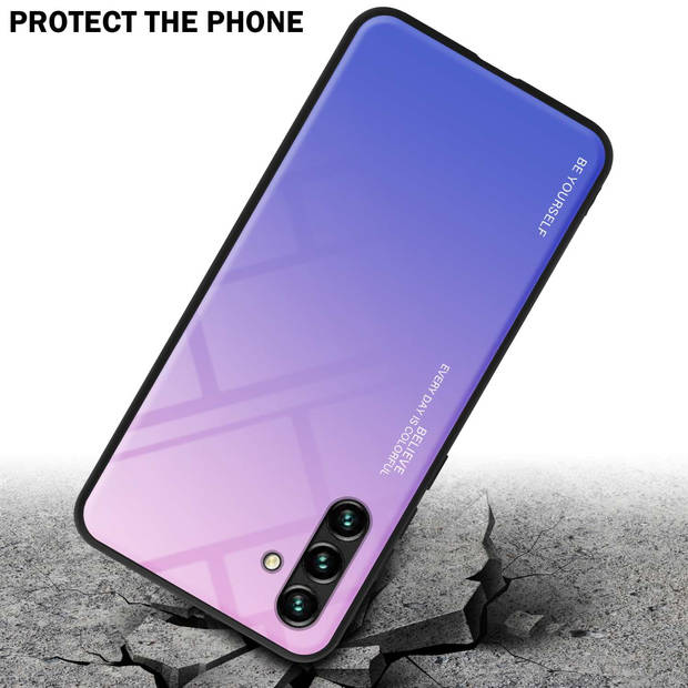 Cadorabo Hoesje geschikt voor Samsung Galaxy A13 5G in ROZE - BLAUW - Tweekleurige beschermhoes TPU-silicone Case Cover