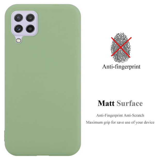 Cadorabo Hoesje geschikt voor Samsung Galaxy A22 4G / M22 / M32 4G in CANDY PASTEL GROEN - Beschermhoes TPU silicone