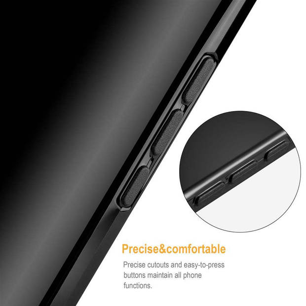 Cadorabo Hoesje geschikt voor Huawei MATE 20 LITE in ZWART - Beschermhoes Cover gemaakt van TPU Silicone Case