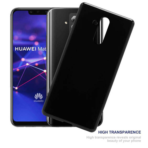Cadorabo Hoesje geschikt voor Huawei MATE 20 LITE in ZWART - Beschermhoes Cover gemaakt van TPU Silicone Case