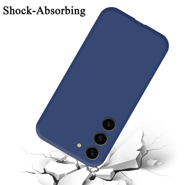 Cadorabo Hoesje geschikt voor Samsung Galaxy S24 PLUS Case in LIQUID BLAUW - Beschermhoes TPU silicone Cover