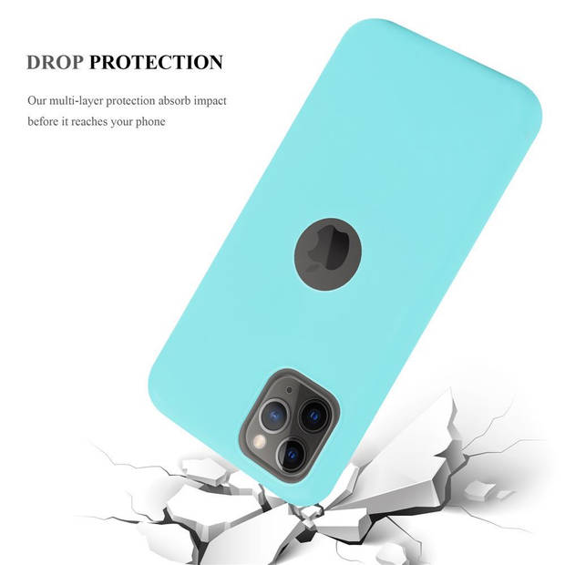 Cadorabo Hoesje geschikt voor Apple iPhone 11 PRO MAX in CANDY BLAUW - Beschermhoes TPU silicone Case Cover