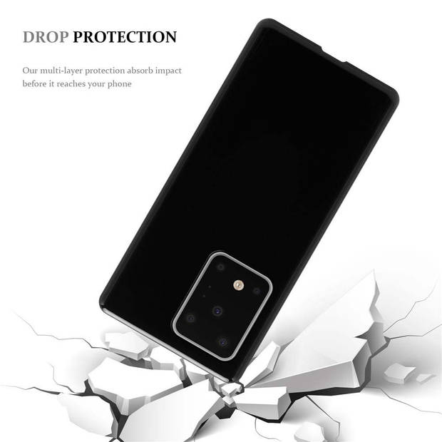 Cadorabo Hoesje geschikt voor Samsung Galaxy S20 ULTRA in ZWART - Beschermhoes Cover gemaakt van TPU Silicone Case