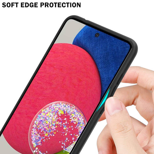 Cadorabo Hoesje geschikt voor Samsung Galaxy A52 (4G / 5G) / A52s in GEEL - ROZE - Tweekleurige beschermhoes