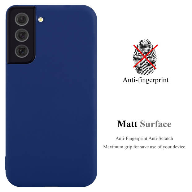 Cadorabo Hoesje geschikt voor Samsung Galaxy S22 PLUS in CANDY DONKER BLAUW - Beschermhoes TPU silicone Case Cover