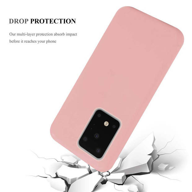 Cadorabo Hoesje geschikt voor Samsung Galaxy S20 ULTRA in CANDY ROZE - Beschermhoes TPU silicone Case Cover