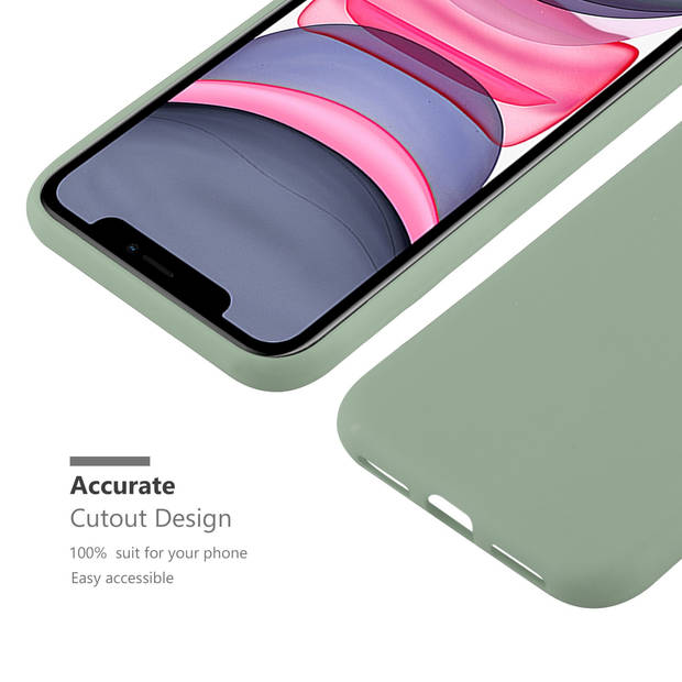 Cadorabo Hoesje geschikt voor Apple iPhone 11 in CANDY PASTEL GROEN - Beschermhoes TPU silicone Case Cover