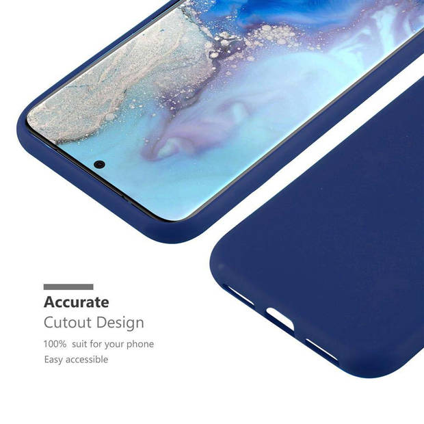 Cadorabo Hoesje geschikt voor Samsung Galaxy S20 in CANDY DONKER BLAUW - Beschermhoes TPU silicone Case Cover