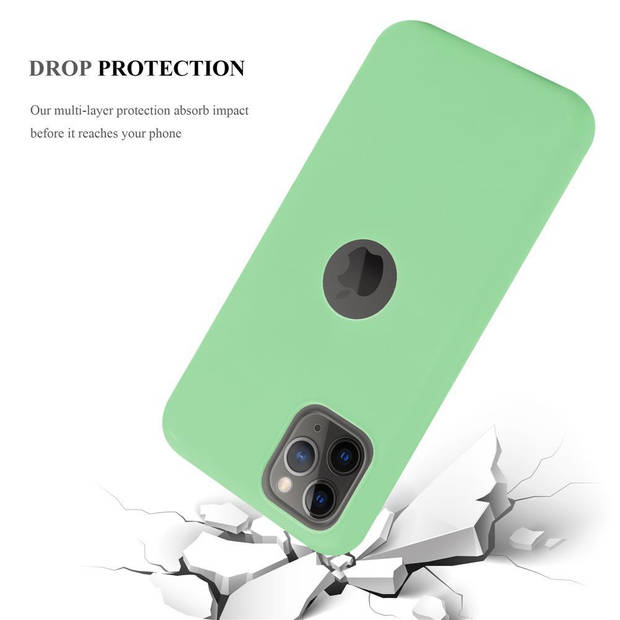 Cadorabo Hoesje geschikt voor Apple iPhone 11 PRO MAX in CANDY PASTEL GROEN - Beschermhoes TPU silicone Case Cover