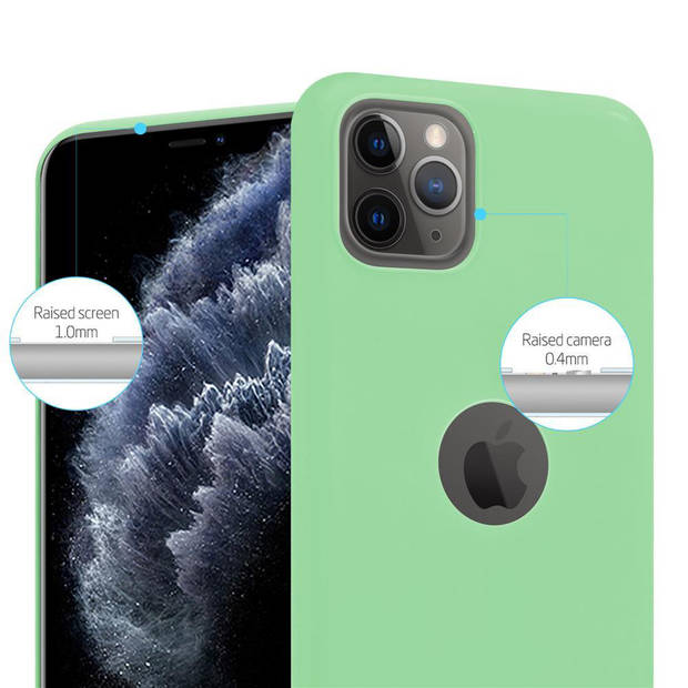 Cadorabo Hoesje geschikt voor Apple iPhone 11 PRO MAX in CANDY PASTEL GROEN - Beschermhoes TPU silicone Case Cover