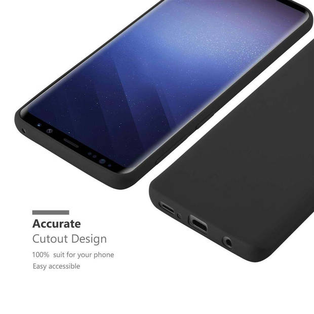 Cadorabo Hoesje geschikt voor Samsung Galaxy S9 in CANDY ZWART - Beschermhoes TPU silicone Case Cover