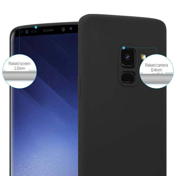 Cadorabo Hoesje geschikt voor Samsung Galaxy S9 in CANDY ZWART - Beschermhoes TPU silicone Case Cover