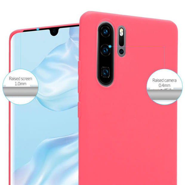 Cadorabo Hoesje geschikt voor Huawei P30 PRO in CANDY ROOD - Beschermhoes TPU silicone Case Cover