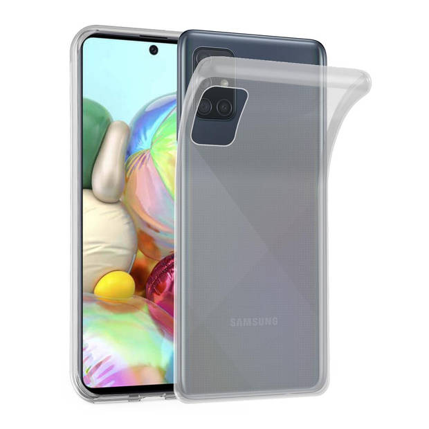 Cadorabo Hoesje geschikt voor Samsung Galaxy A71 4G in VOLLEDIG TRANSPARANT - Beschermhoes Cover gemaakt van TPU