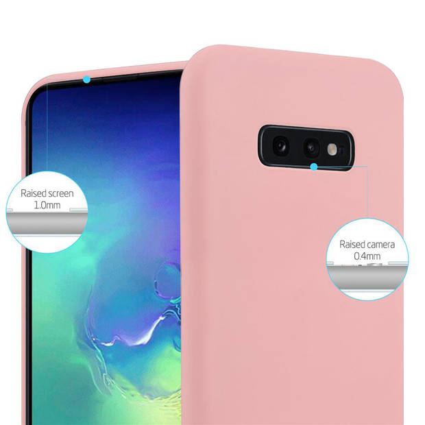 Cadorabo Hoesje geschikt voor Samsung Galaxy S10e in CANDY ROZE - Beschermhoes TPU silicone Case Cover