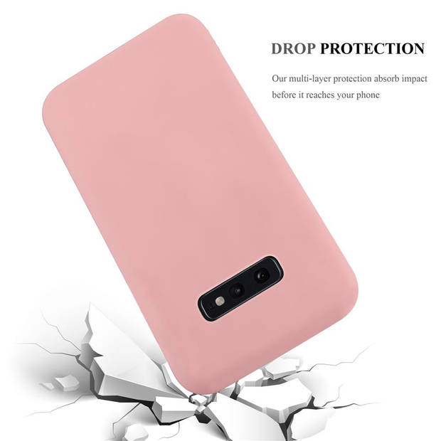 Cadorabo Hoesje geschikt voor Samsung Galaxy S10e in CANDY ROZE - Beschermhoes TPU silicone Case Cover