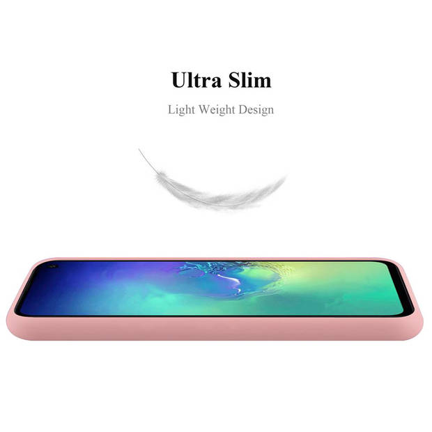 Cadorabo Hoesje geschikt voor Samsung Galaxy S10e in CANDY ROZE - Beschermhoes TPU silicone Case Cover