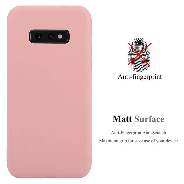 Cadorabo Hoesje geschikt voor Samsung Galaxy S10e in CANDY ROZE - Beschermhoes TPU silicone Case Cover