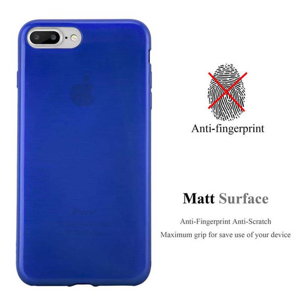 Cadorabo Hoesje geschikt voor Apple iPhone 7 PLUS / 7S PLUS / 8 PLUS in BLAUW - Beschermhoes TPU silicone Case Cover