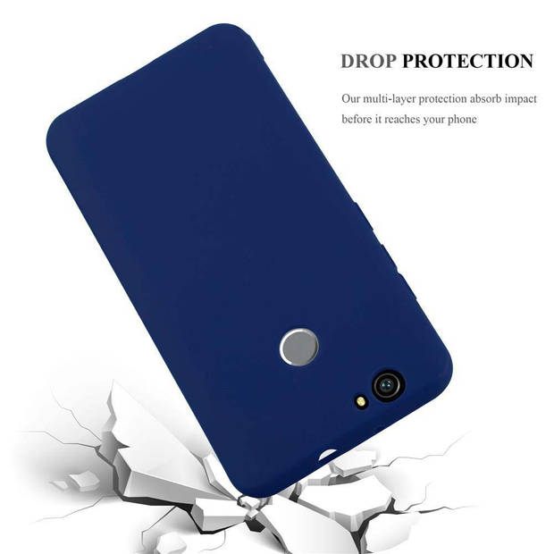 Cadorabo Hoesje geschikt voor Huawei NOVA in CANDY DONKER BLAUW - Beschermhoes TPU silicone Case Cover