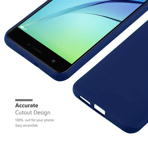 Cadorabo Hoesje geschikt voor Huawei NOVA in CANDY DONKER BLAUW - Beschermhoes TPU silicone Case Cover