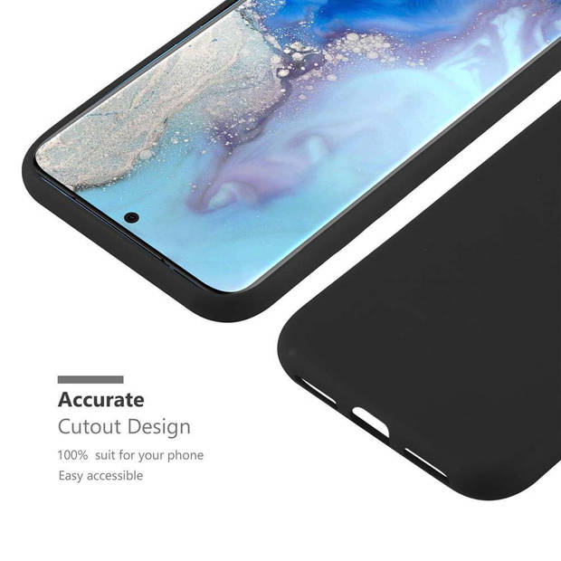 Cadorabo Hoesje geschikt voor Samsung Galaxy S20 in CANDY ZWART - Beschermhoes TPU silicone Case Cover