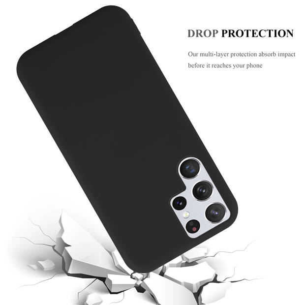 Cadorabo Hoesje geschikt voor Samsung Galaxy S22 ULTRA in CANDY ZWART - Beschermhoes TPU silicone Case Cover