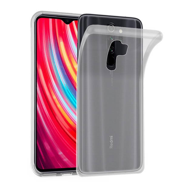 Cadorabo Hoesje geschikt voor Xiaomi RedMi NOTE 8 PRO in VOLLEDIG TRANSPARANT - Beschermhoes Cover gemaakt van TPU