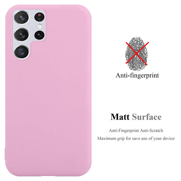 Cadorabo Hoesje geschikt voor Samsung Galaxy S22 ULTRA in CANDY ROZE - Beschermhoes TPU silicone Case Cover