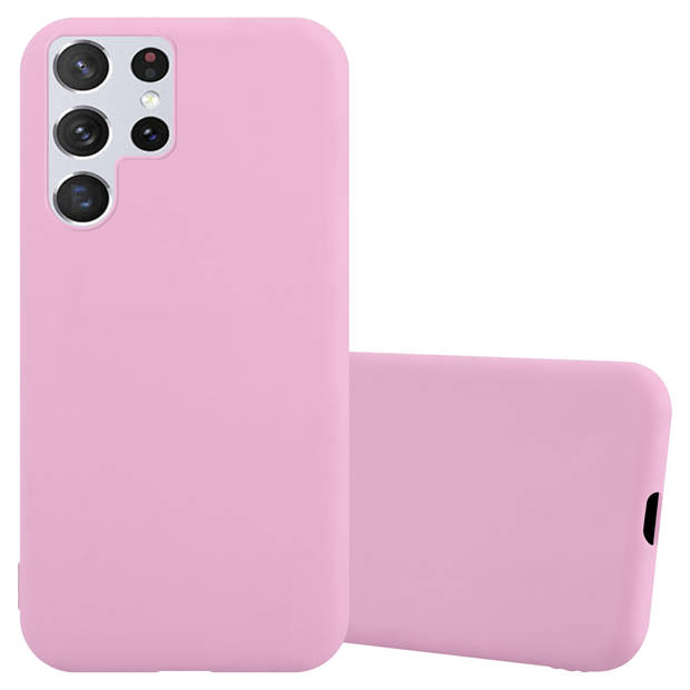 Cadorabo Hoesje geschikt voor Samsung Galaxy S22 ULTRA in CANDY ROZE - Beschermhoes TPU silicone Case Cover