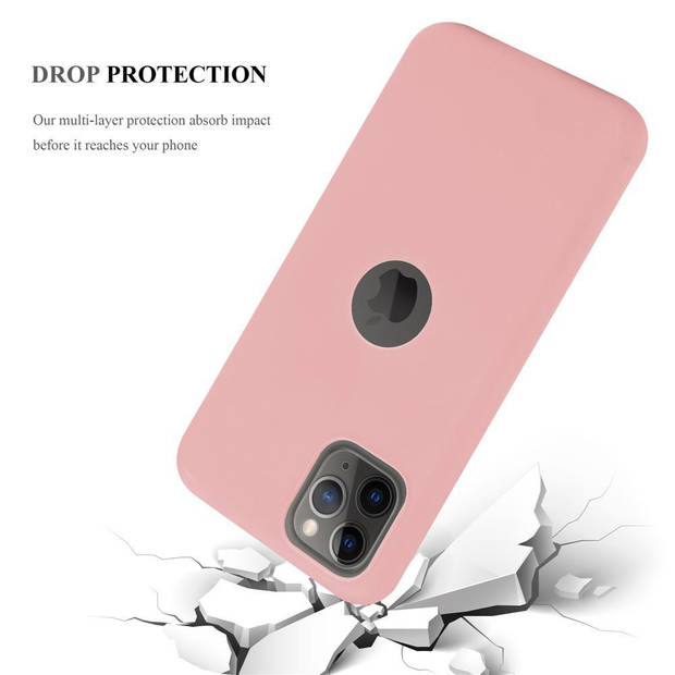 Cadorabo Hoesje geschikt voor Apple iPhone 11 PRO in CANDY ROZE - Beschermhoes TPU silicone Case Cover