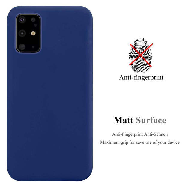 Cadorabo Hoesje geschikt voor Samsung Galaxy S20 PLUS in CANDY DONKER BLAUW - Beschermhoes TPU silicone Case Cover