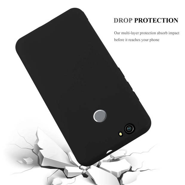 Cadorabo Hoesje geschikt voor Huawei NOVA in CANDY ZWART - Beschermhoes TPU silicone Case Cover