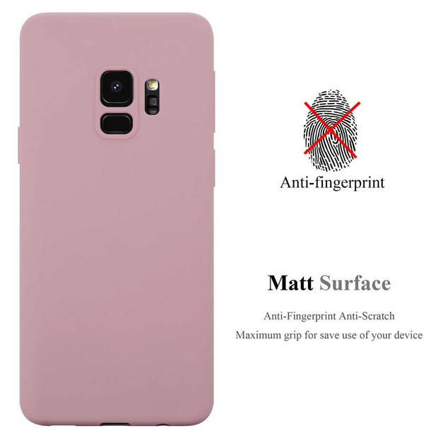 Cadorabo Hoesje geschikt voor Samsung Galaxy S9 in CANDY ROZE - Beschermhoes TPU silicone Case Cover