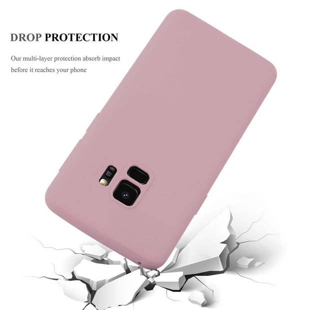 Cadorabo Hoesje geschikt voor Samsung Galaxy S9 in CANDY ROZE - Beschermhoes TPU silicone Case Cover