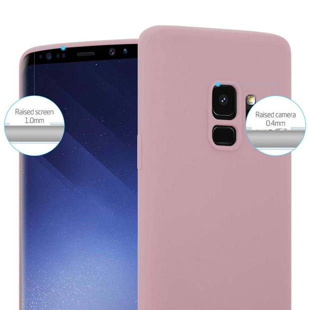 Cadorabo Hoesje geschikt voor Samsung Galaxy S9 in CANDY ROZE - Beschermhoes TPU silicone Case Cover