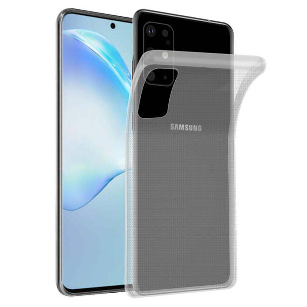 Cadorabo Hoesje geschikt voor Samsung Galaxy S20 PLUS in VOLLEDIG TRANSPARANT - Beschermhoes Cover gemaakt van TPU