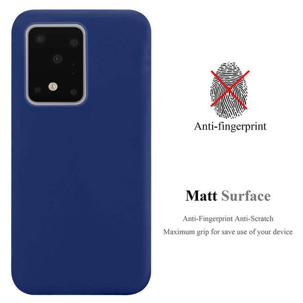 Cadorabo Hoesje geschikt voor Samsung Galaxy S20 ULTRA in CANDY DONKER BLAUW - Beschermhoes TPU silicone Case Cover