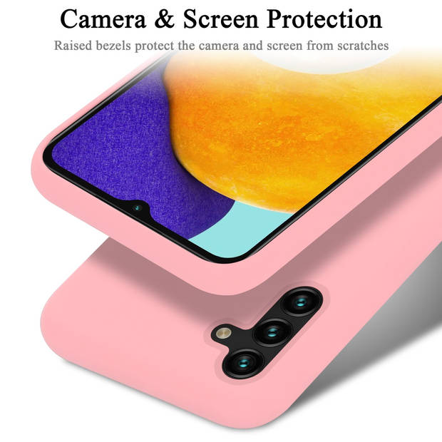 Cadorabo Hoesje geschikt voor Samsung Galaxy A13 5G Case in LIQUID ROZE - Beschermhoes TPU silicone Cover