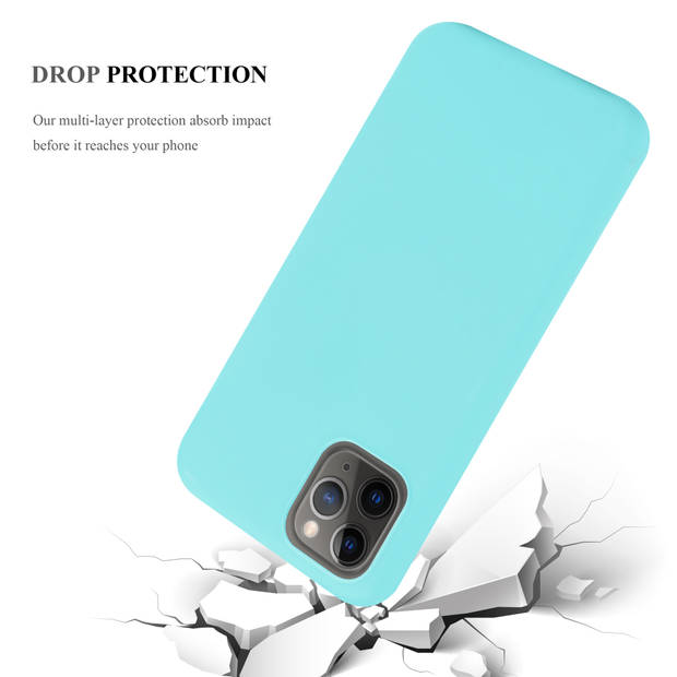 Cadorabo Hoesje geschikt voor Apple iPhone 13 MINI in CANDY BLAUW - Beschermhoes TPU silicone Case Cover