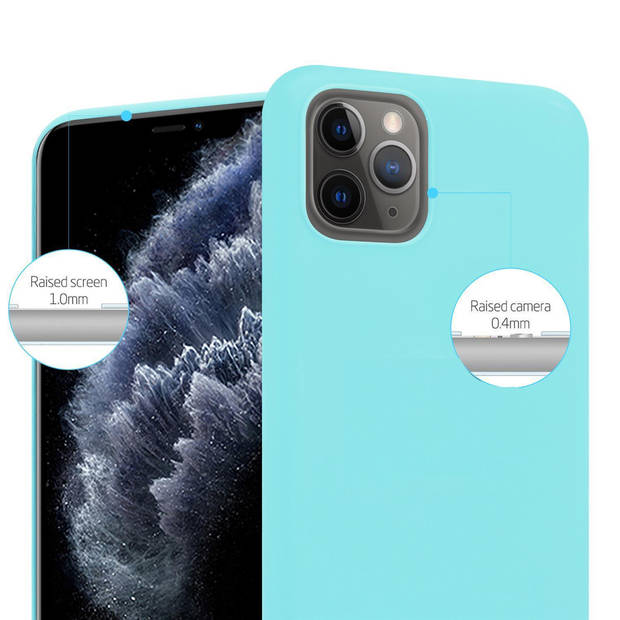 Cadorabo Hoesje geschikt voor Apple iPhone 13 PRO MAX in CANDY BLAUW - Beschermhoes TPU silicone Case Cover