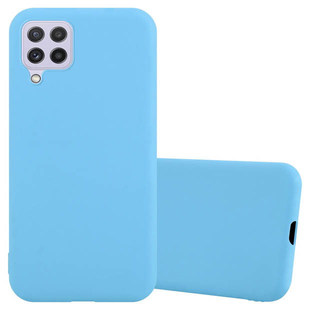 Cadorabo Hoesje geschikt voor Samsung Galaxy A22 4G / M22 / M32 4G in CANDY BLAUW - Beschermhoes TPU silicone Case Cover