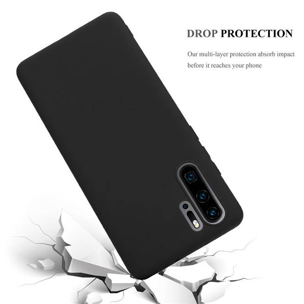 Cadorabo Hoesje geschikt voor Huawei P30 PRO in CANDY ZWART - Beschermhoes TPU silicone Case Cover