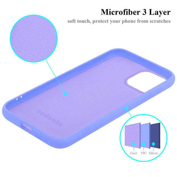 Cadorabo Hoesje geschikt voor Apple iPhone 15 PLUS Case in LIQUID LICHT PAARS - Beschermhoes TPU silicone Cover