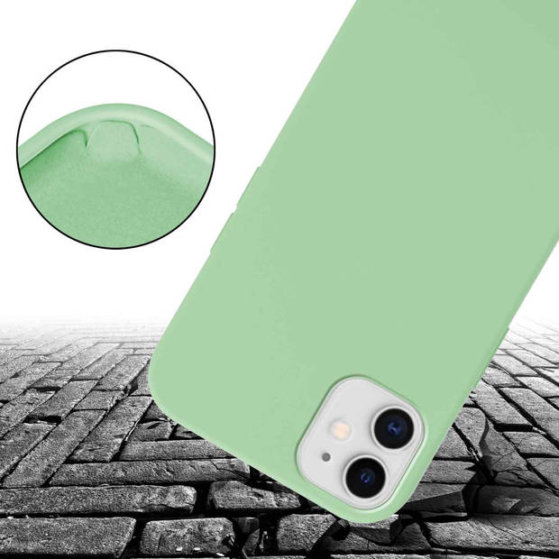 Cadorabo Mobiele telefoon ketting geschikt voor Apple iPhone 11 Hoesje in LIQUID LICHT GROEN - Silicone beschermhoes